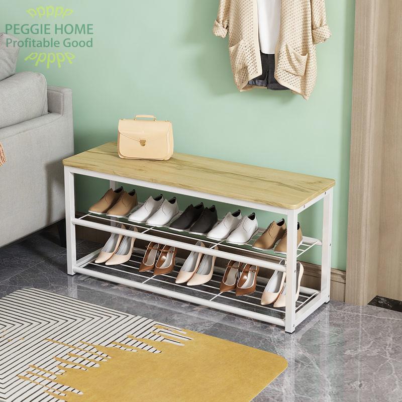 PEGGIE HOMECửa sảnh vào nhà có thể ngồi trên giá để giày, thay ghế đẩu, đặt hiện vật đa năng nhiều lớp đơn giản, chống b