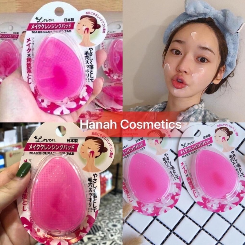 MIẾNG RỬA MẶT SILICON LOVEN MAKE CLEANSING PAD NHẬT BẢN