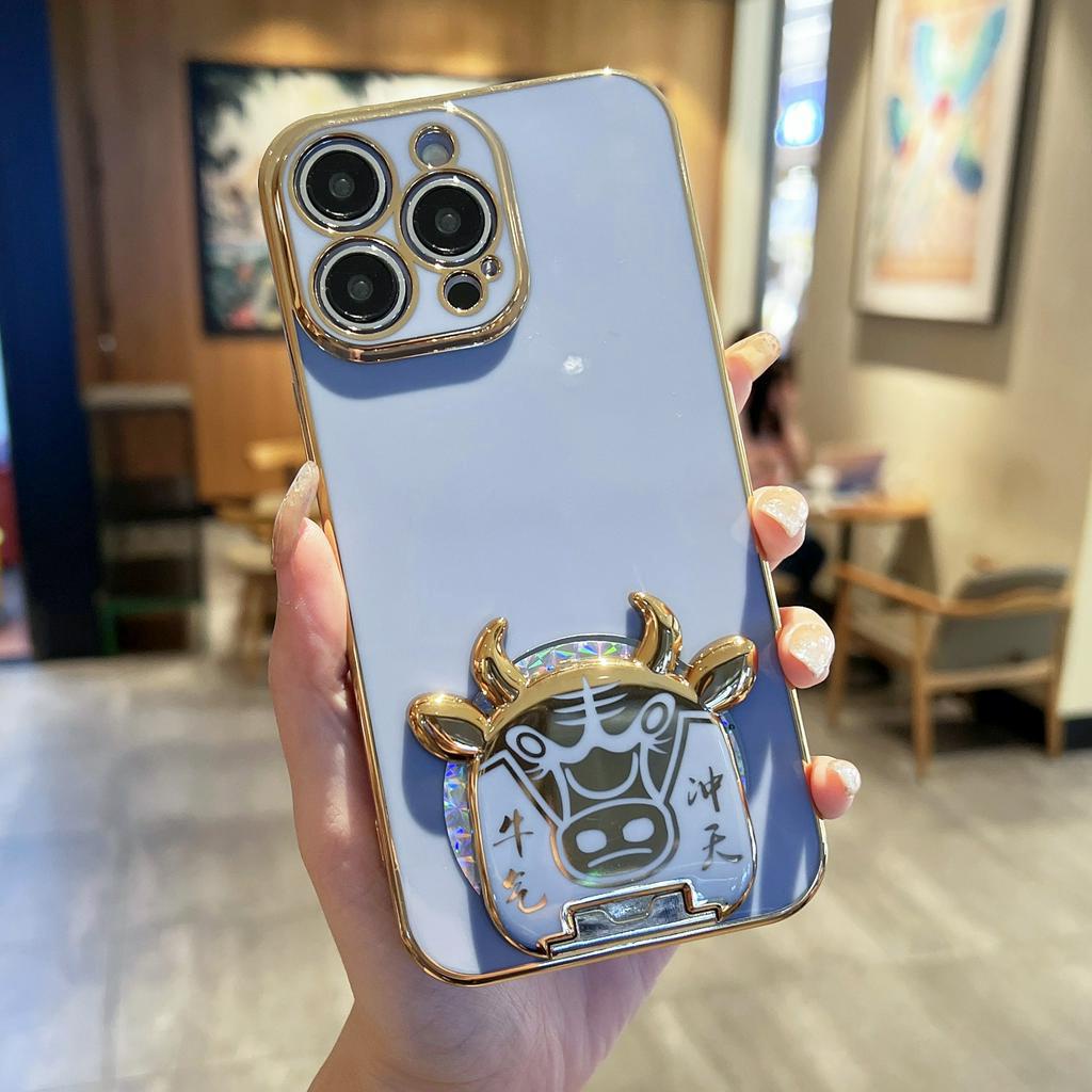 Ốp Điện Thoại Có Giá Đỡ Nam Châm 6d Cho iPhone 6 + 6s + 7 + 8 + xs max xr 11 pro max 12 pro max Niu 13 pro max 14 + 14