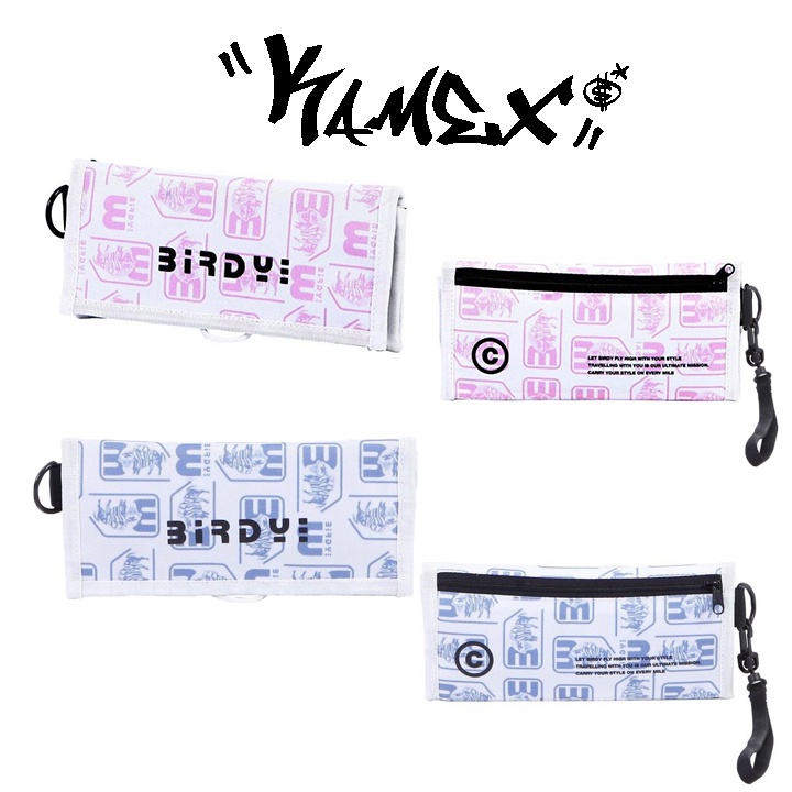 Ví Birdybag họa tiết chữ Unisex + tặng kèm dây đeo