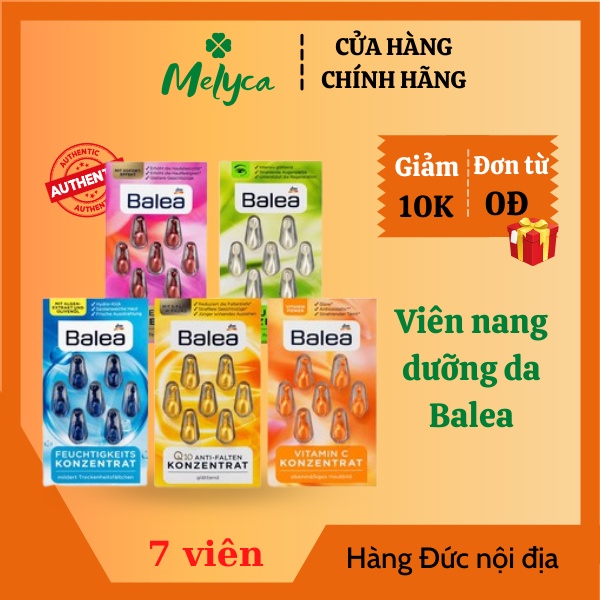 Viên nang dưỡng da Balea nội địa Đức đủ màu - Shop Melyca