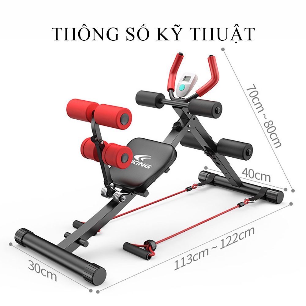 Ghế tập Gym đa năng, máy tập bụng, ghế tập thể hình tại nhà gấp gọn, khung thép chịu lực cao Bảo hành 2 năm