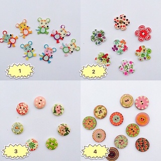 10 Hạt nút phụ kiện handmade thủ công