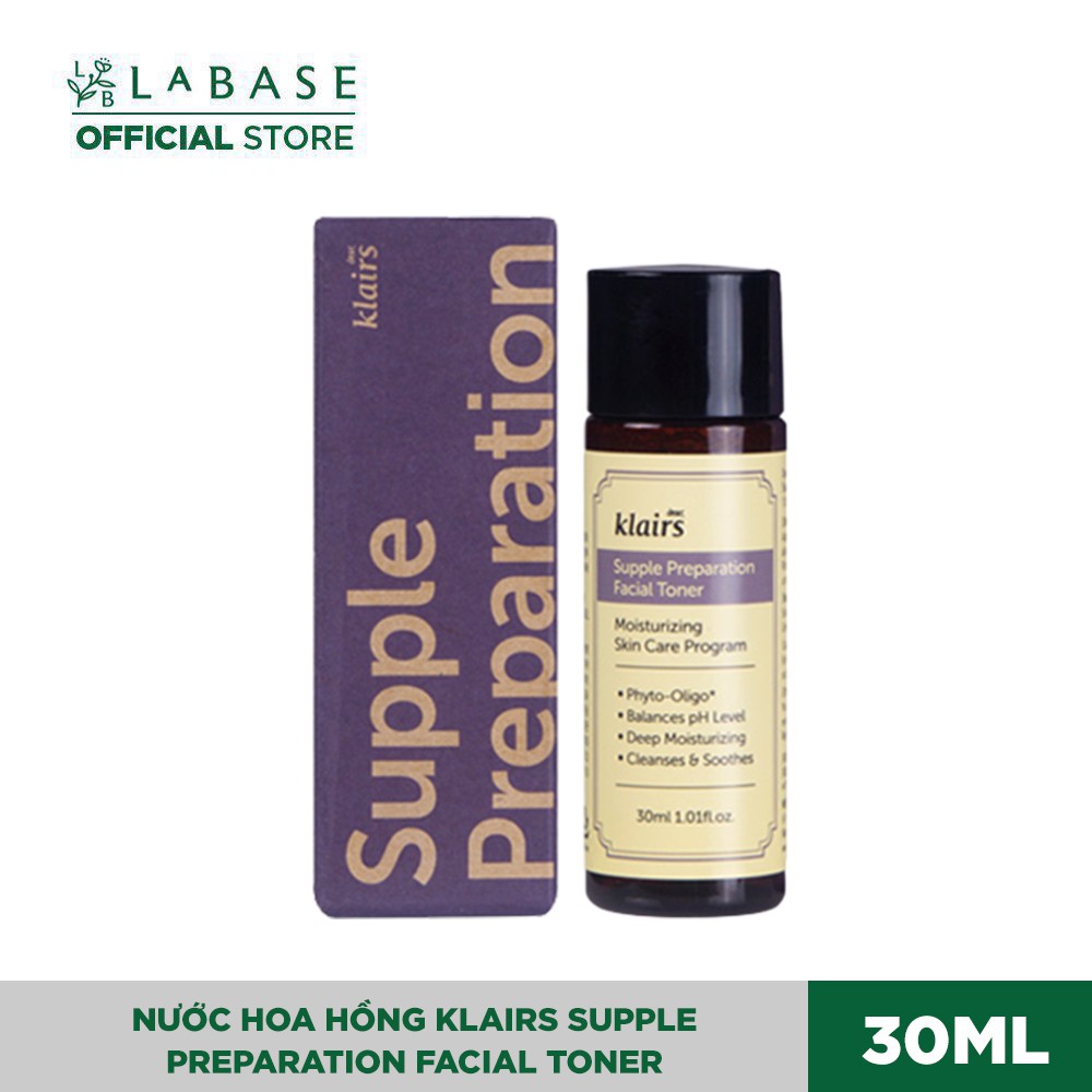 Nước hoa hồng Klairs Supple Preparation Facial Toner 30ml (0857) | BigBuy360 - bigbuy360.vn