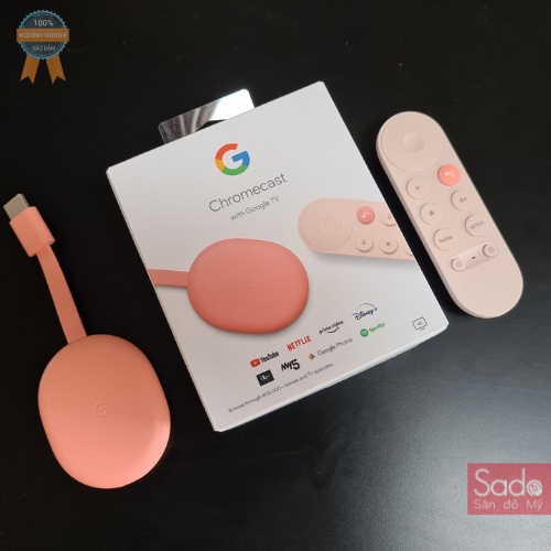 Google Chromecast With Google TV 4K HDR biến TV thường thành Smart TV, điều khiển giọng nói tiếng Việt