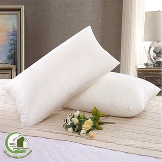 Gối lông vũ cao cấp chữ nhật 40cm x 60cm - gối nhân tạo kháng khuẩn, êm ái chuẩn khách sạn