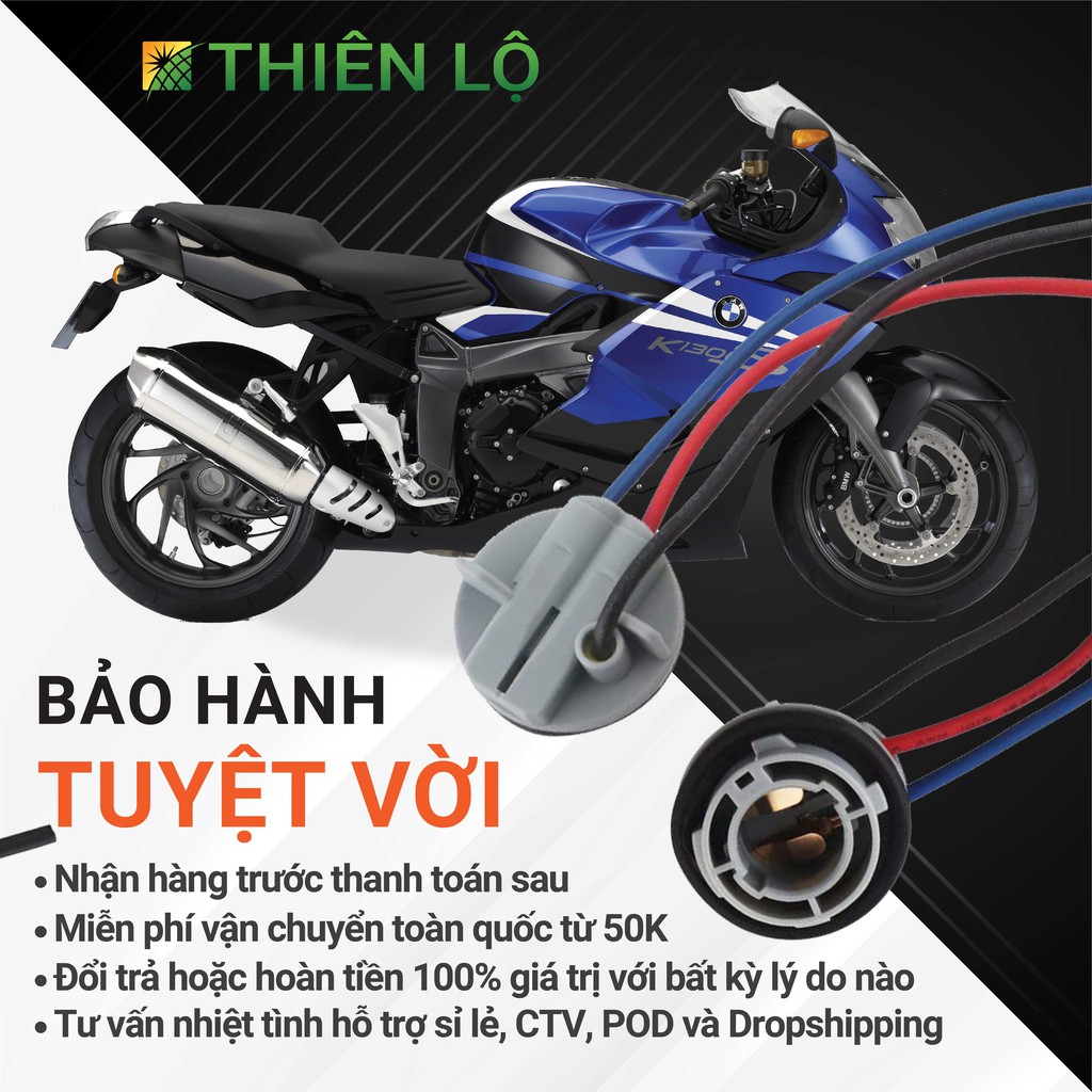 Đuôi gắn đèn hậu đèn stop xe máy chân 1157 P21 BAY15D cao cấp của Thiên Lộ dành cho đèn chân 1157