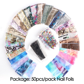 Set 50 Sticker Dán Móng Nghệ Thuật