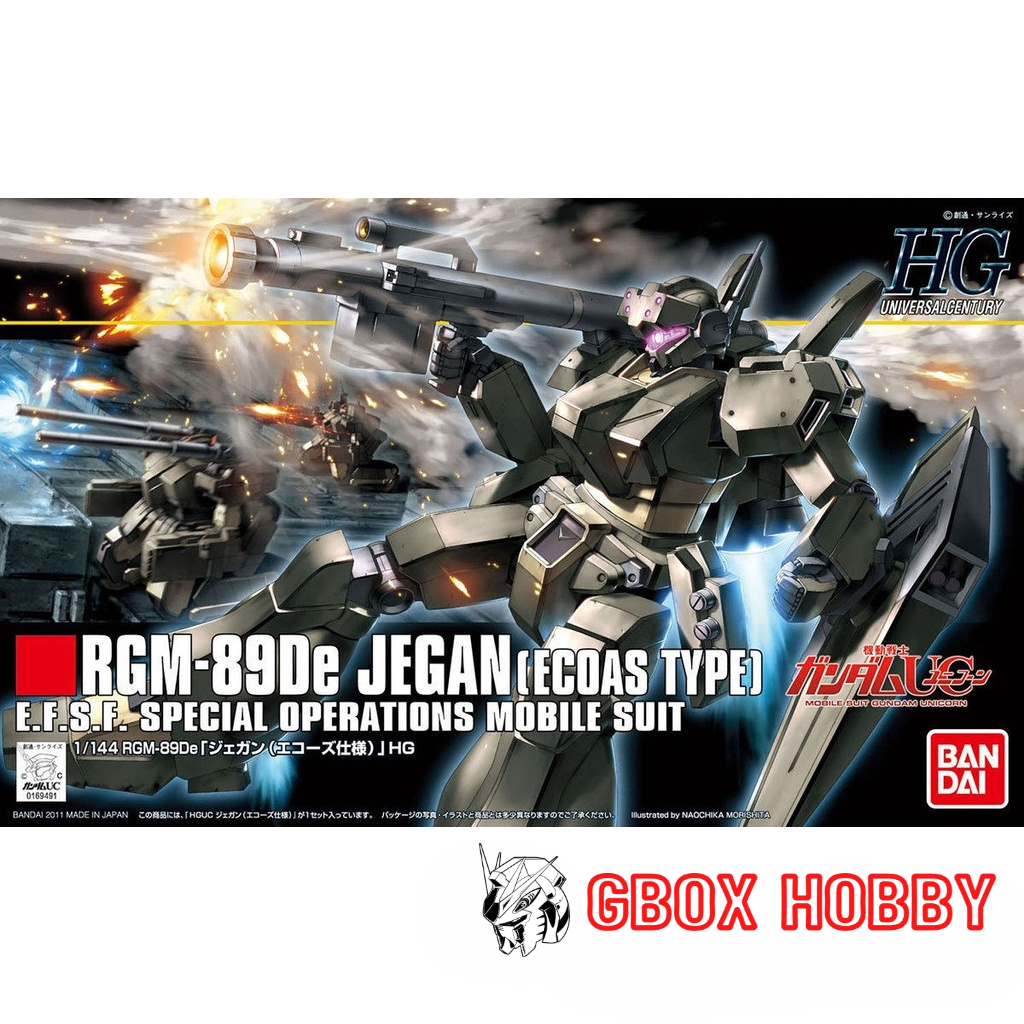 Gundam HG Jegan Ecoas Type HGUC RGM-89De Bandai 1/144 Mô hình nhựa lắp ráp