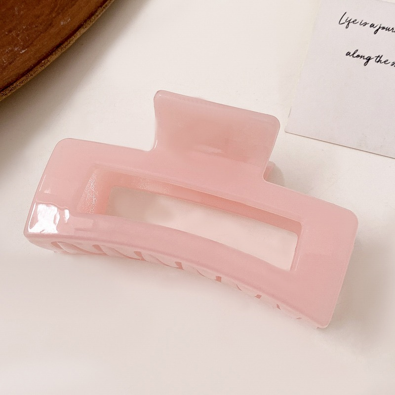 Kẹp tóc nhựa thiết kế đơn giản phong cách thời trang Hàn Quốc