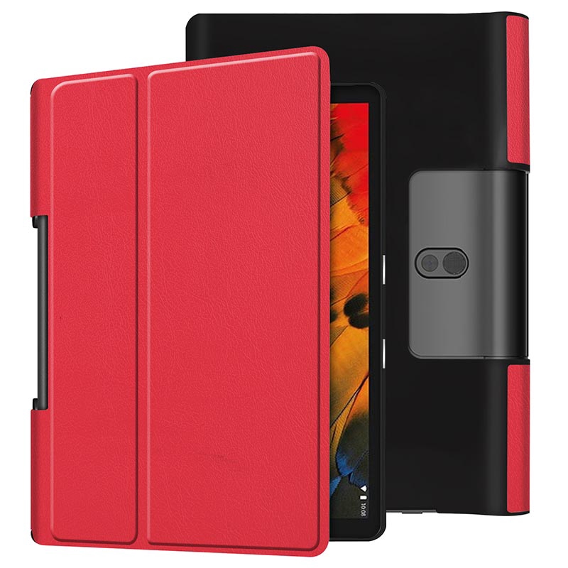 Bao da PU thiết kế nắp lật kiêm giá đỡ bảo vệ cho Lenovo Yoga smart tab 10.1 YT-X705F 2019 | BigBuy360 - bigbuy360.vn