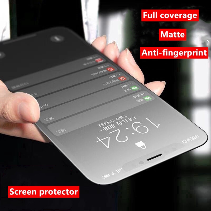 Kính cường lực 9h chống dấu vân tay cho Iphone 12 12 Pro Max / 12mini / 11 Pro Max Se2020 X Xs Max Xr 7 8 7p 8p