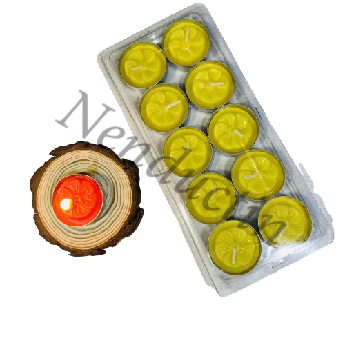 10 viên nến tealight cao cấp Đức Tín cháy 1,5 đến 2h không khói không mùi  an toàn cho người sử dụng