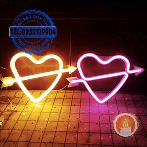 Đèn LED, đèn NEON trang trí nhiều hình