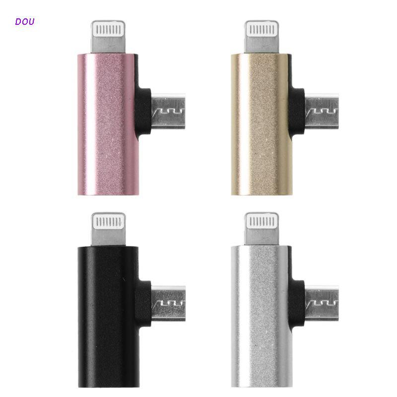 IPHONE SAMSUNG HUAWEI XIAOMI ANDROID DELL Đầu Chuyển Đổi Type C Sang Micro Usb + Lightning