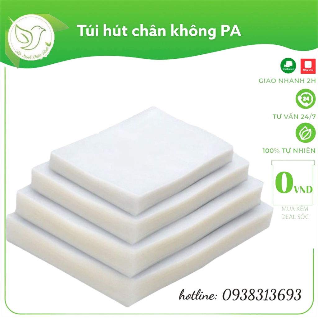 Túi PA hút chân không đựng thực phẩm hai mặt trơn tiện lợi - Bếp xanh thiên bình