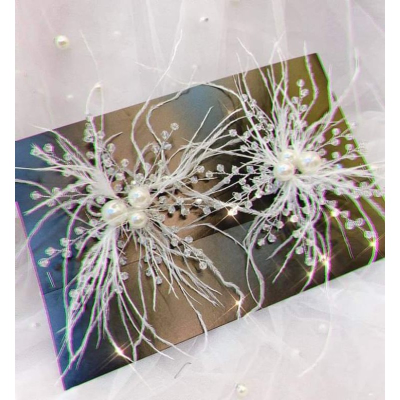 cặp cài tóc cô dâu xinh