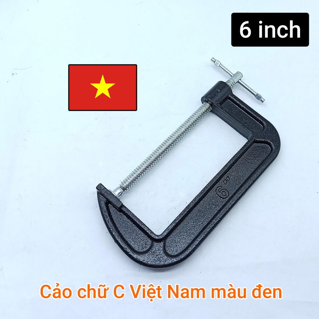 Bộ 4 cảo chữ C Việt Nam màu đen 6 inch