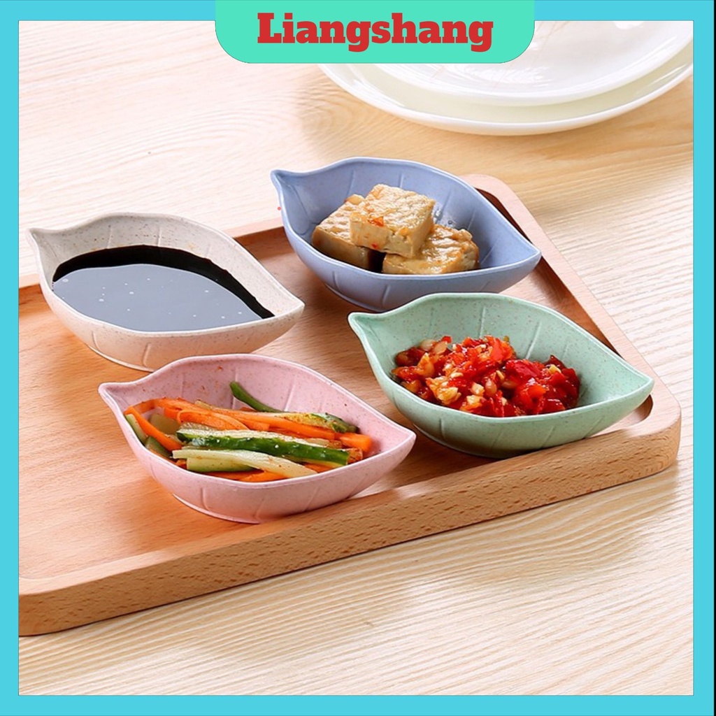 Bát ăn dặm❤️FREESHIP❤️bát nước chấm mini bằng nhựa lúa mạch hình hoa lá tim xinh xắn