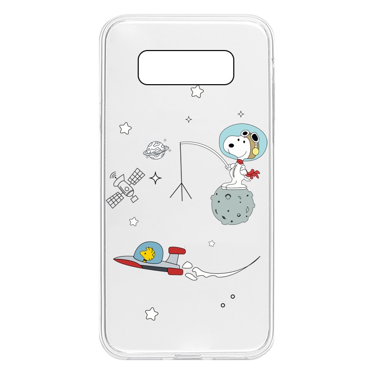 Ốp lưng đủ dòng cao cấp Samsung S8+/S10 Lite/Note 8/Note 9/...Silicone trong hình Snoopy and Woodstock