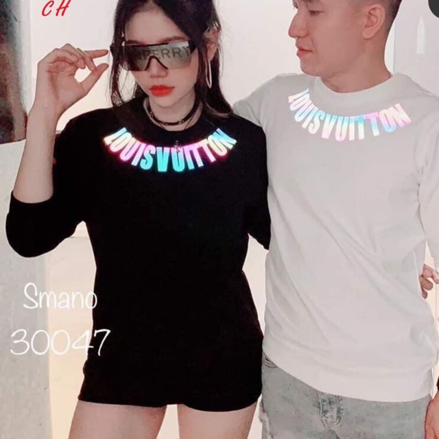CH12 Áo phản quang chữ luôn vui vòng cổ bo tay