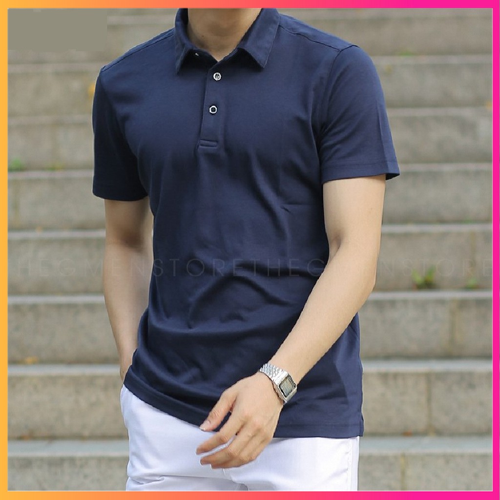 áo thun nam cổ bẻ Kojiba ngắn tay, áo polo nam cao cấp trẻ trung