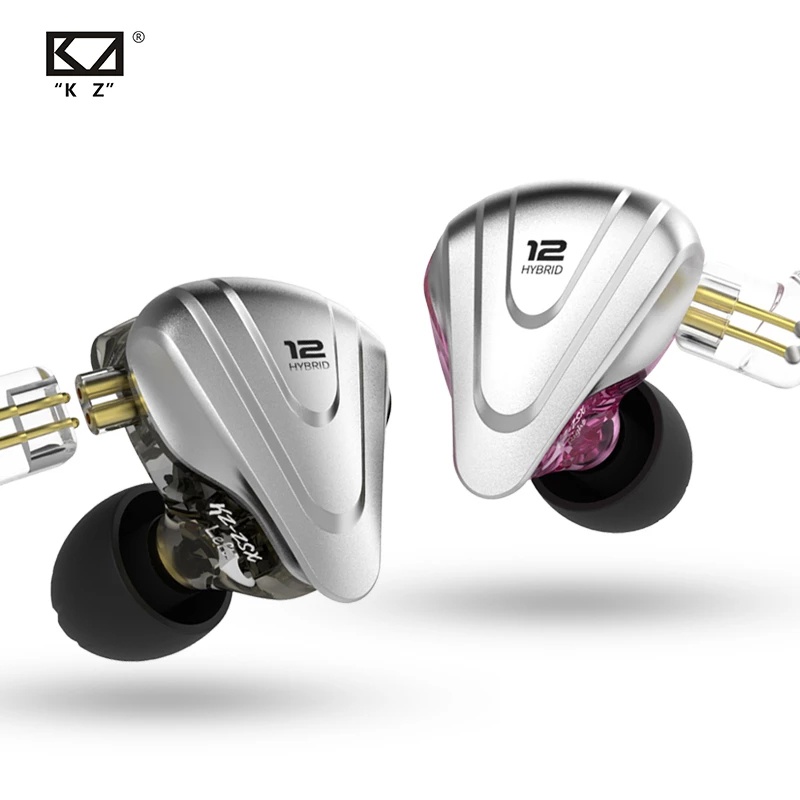 Tai Nghe Nhét Tai KZ ZSX 5BA + 1DD Hybrid 12 drivers HIFI Chống Ồn