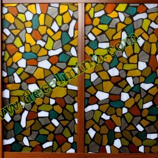 Decal dán kính Đá màu (Kt: dài 90cm x rộng 60cm / tờ)