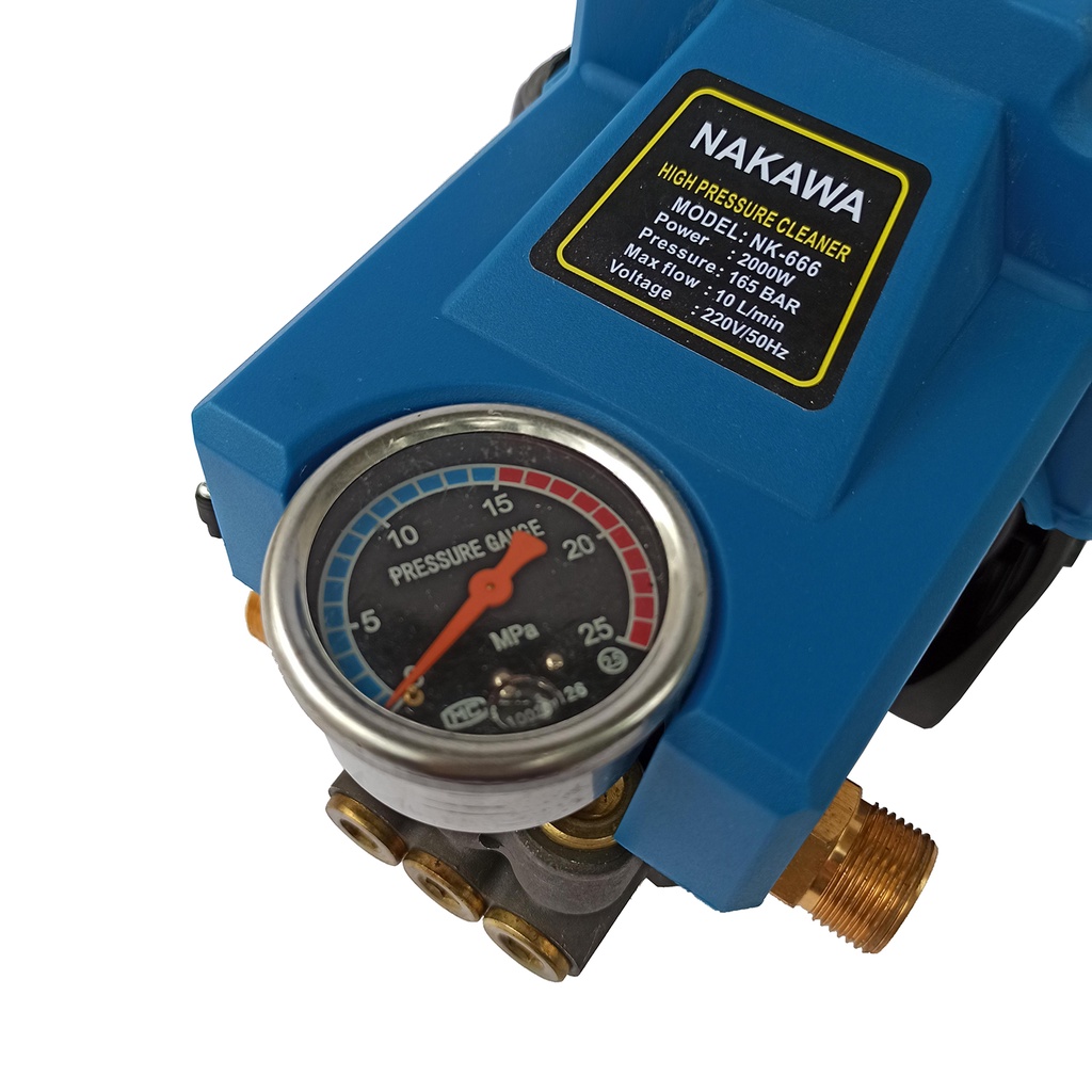 Máy Rửa Xe gia đình Nakawa NK-626 hàng chính hãng tặng kèm đủ bộ phụ kiện bảo hành 12 tháng