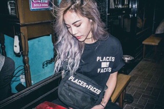 Túi mini PLACES FACES màu đen