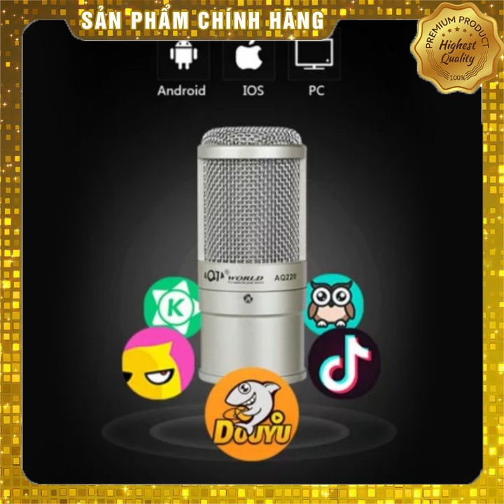 [Mã ELHACE giảm 4% đơn 300K] Mic Thu Âm Cao Cấp AQTA AQ220