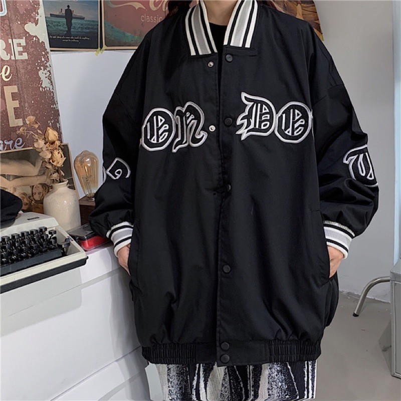 Áo khoác bomber jackets unisex nam nữ ngầu vintage | BigBuy360 - bigbuy360.vn