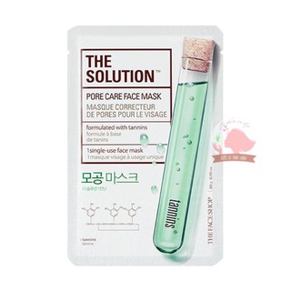 MẶT NẠ DÀNH CHO DA LỖ CHÂN LÔNG TO THE FACE SHOP SOLUTION MASK SHEET