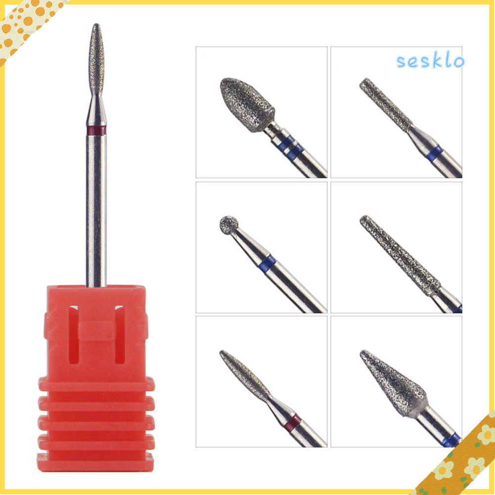 Sesklo Nail Art Drill Bit Loại bỏ da chết Emery Đá mài Stick Dụng cụ làm móng tay