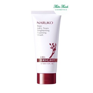 NARUKO SỮA RỬA MẶT Ý DĨ NHÂN ĐỎ TRẮNG DA MỚI RAW JOB’S TEARS BRIGHTENING FOAMING WASH