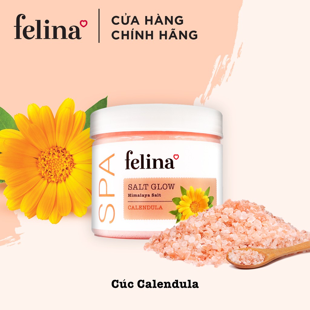 Tẩy tế bào chết Felina  500g - Muối hồng Himalaya