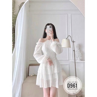 Bigsize Đầm cổ yếm tầng D961