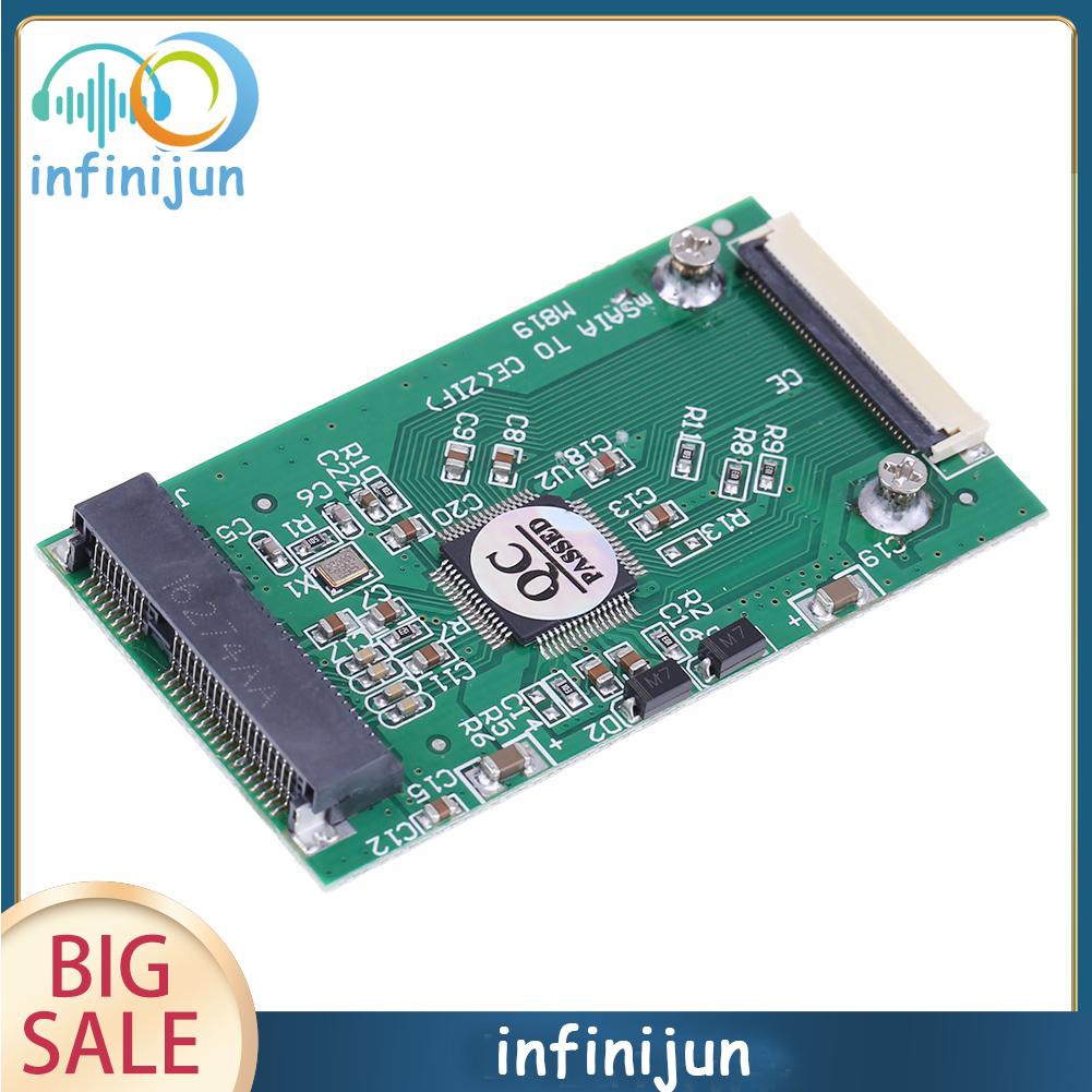 1 Card Chuyển Đổi Mini Sata Msata Pci-E Ipod Ssd Sang 40pin 1.8inch Zif Ce Ce