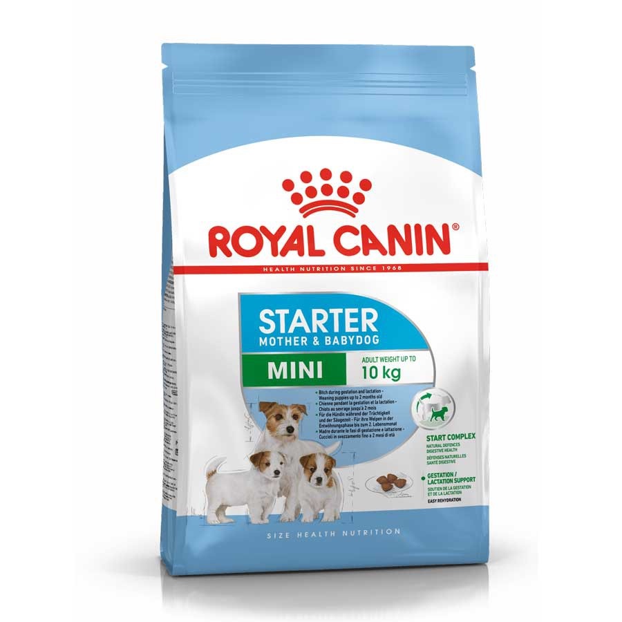Thức ăn cho chó con tập ăn và chó mẹ đang cho con bú Royal Canin Mini Starter Mother&amp; Babydog.