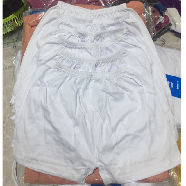 Set 5 Quần Đùi Trắng Bosinis Cho Bé Từ Sơ Sinh Đến 25kg