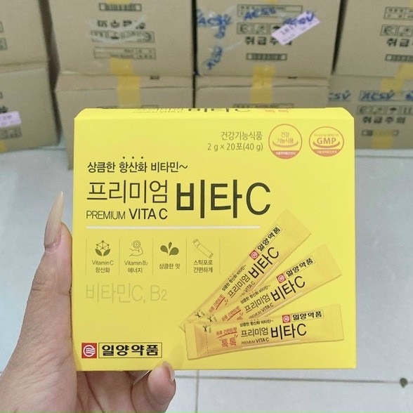 Bột uống Vitamin C Premium Vita Hàn Quốc 20 gói / hộp