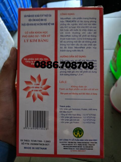 Bột xử lý bồn cầu sinh học Micro phốt 300g