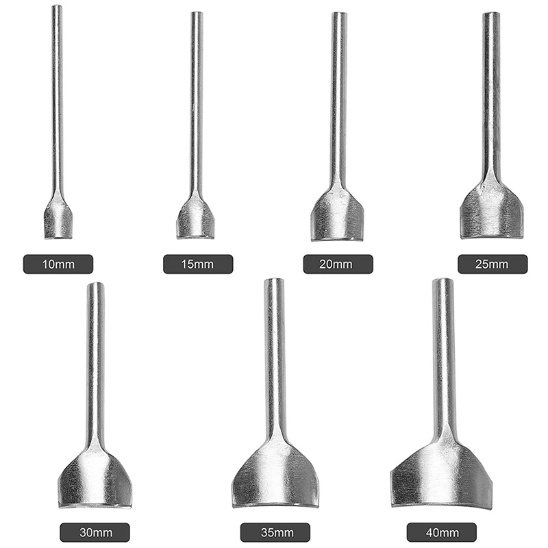 Bộ 7 Dụng Cụ Đục Lỗ Cạnh Dây Nịt Da Hình Vòng Cung 1 / 4 10-40mm
