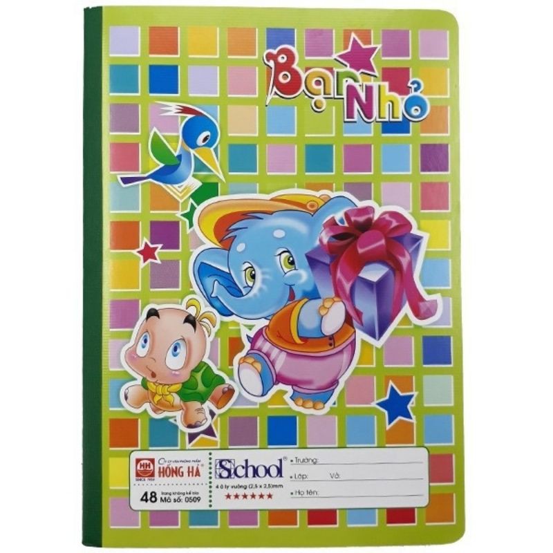 Vở Hồng Hà 4 ô li 48 trang 0509