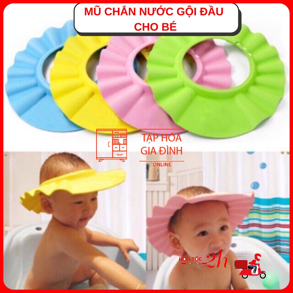 Mũ chắn nước gội đầu cho bé
