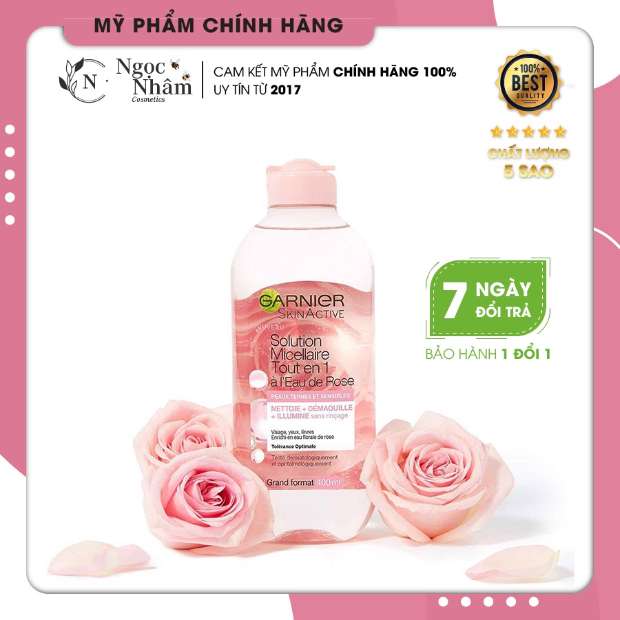 Nước Tẩy Trang GARNIER Pháp 400ml làm sạch lớp trang điểm, dịu nhẹ không khô da | BigBuy360 - bigbuy360.vn