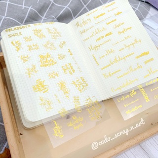 Sticker love and birthday ép kim