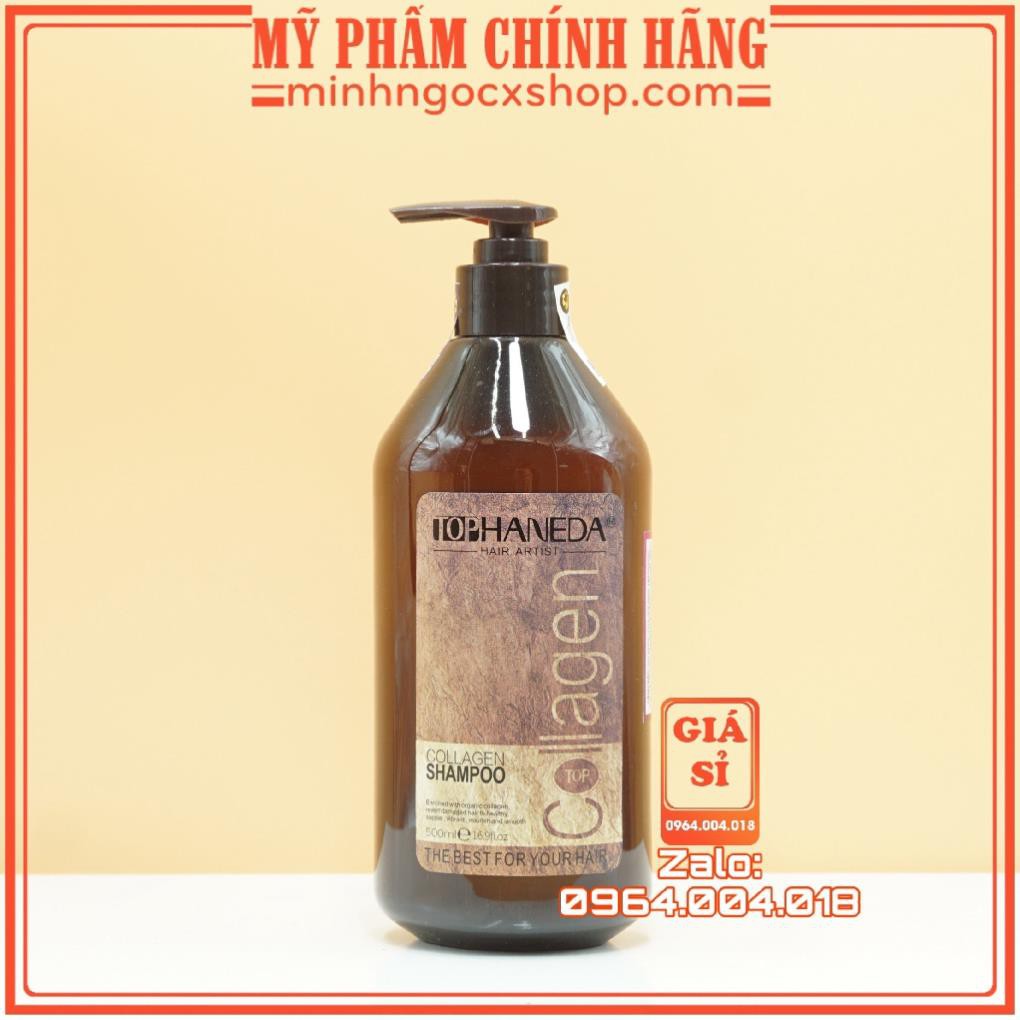 [Bán Lẻ Gội Hoặc Xả ] Dầu Gội Dầu Xả Haneda Top Collagen 500ml Chính Hãng Công Ty Thái Hương