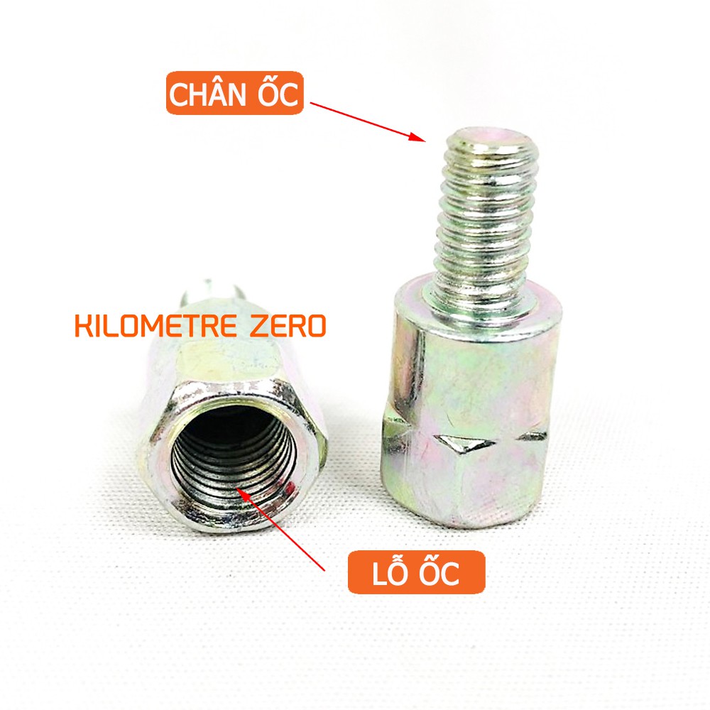 01 Ốc Nối Chân Gương Xe Máy 10mm - 10mm