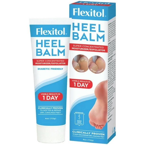 Heel Balm flexitol Kem làm liền nứt nẻ bàn chân, nứt nẻ gót chân, Hiệu quả sau 1 ngày, 112gam, USA